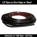 Cowles Products PROTEKTOTRIM DOOR EDGE GUARES, 3/8INTAPE ON BEAD, 50FT KIT, BLACK 39-651